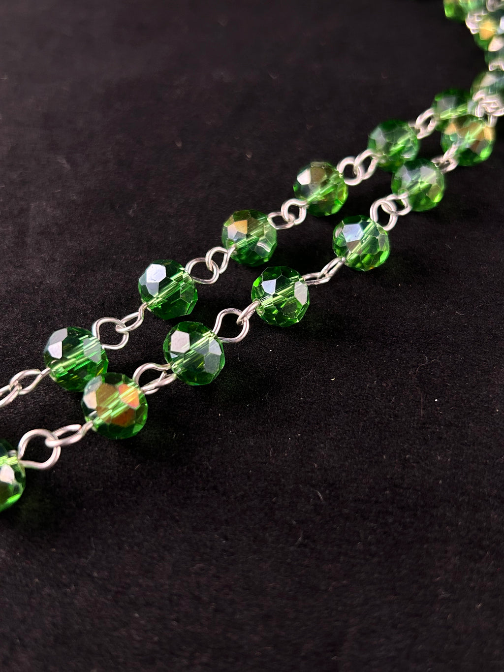 Siren (beige, sea green, and silver)”