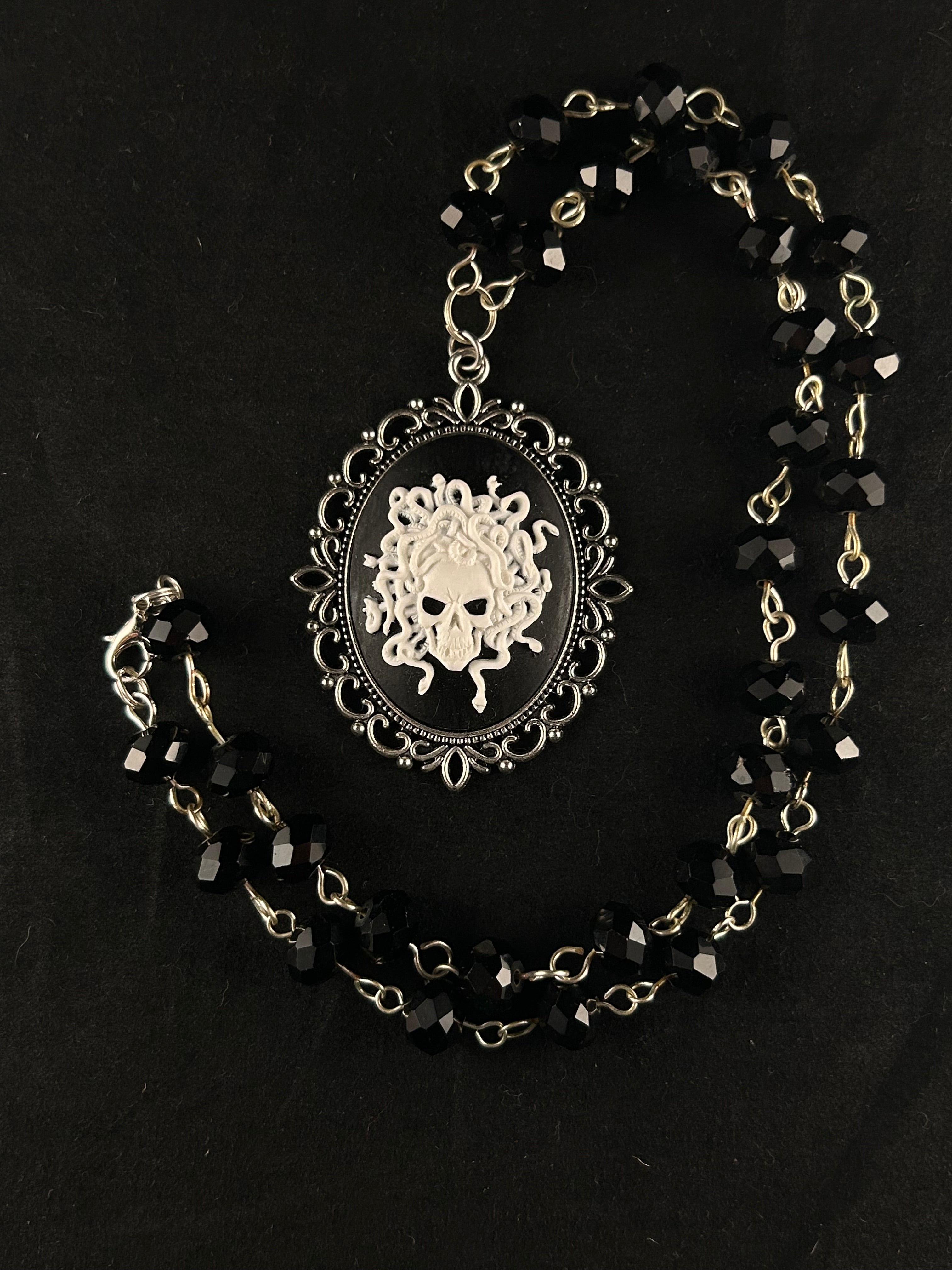 Medusa (white, black, and silver)