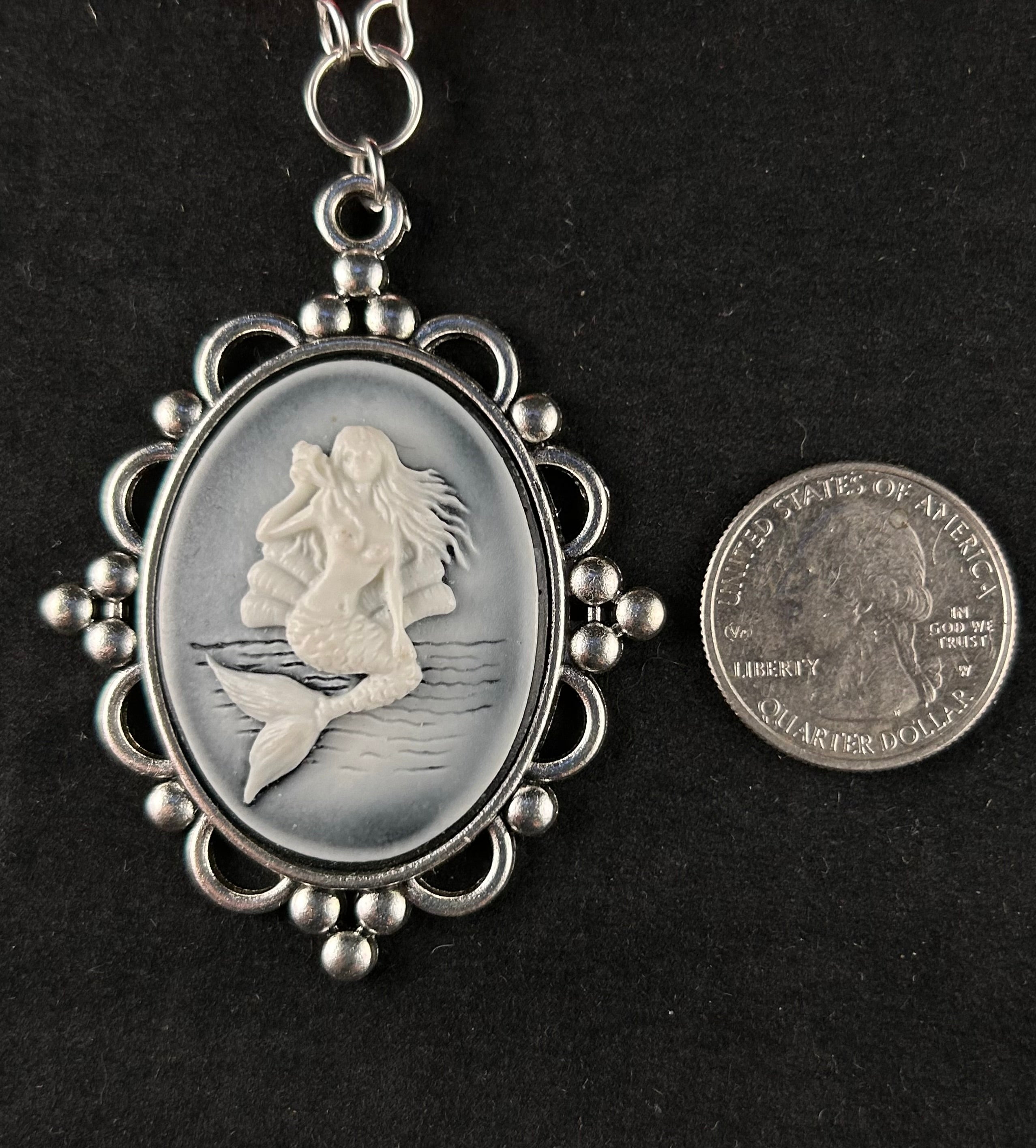 Siren (white, black, and silver)