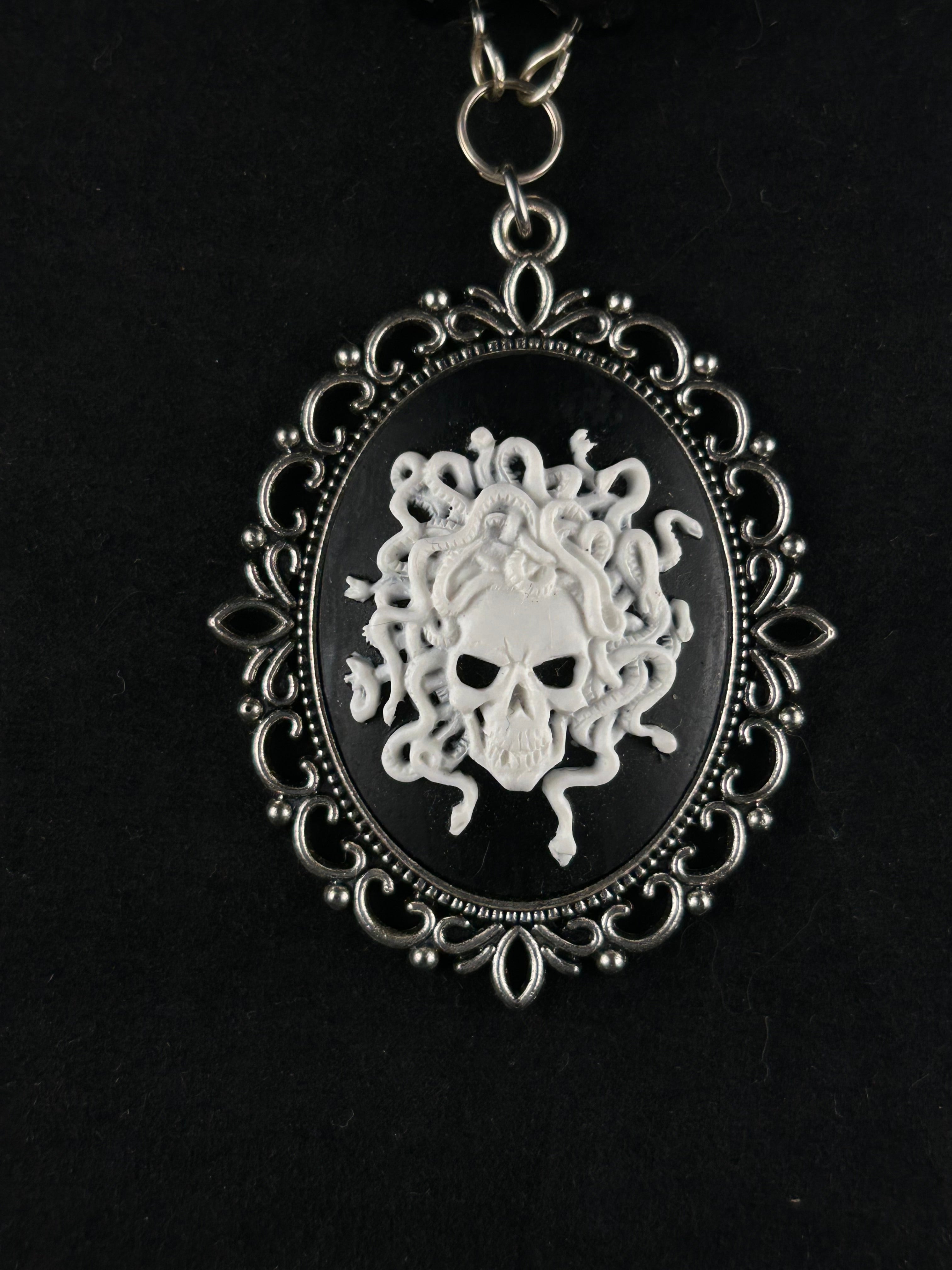 Medusa (white, black, and silver)