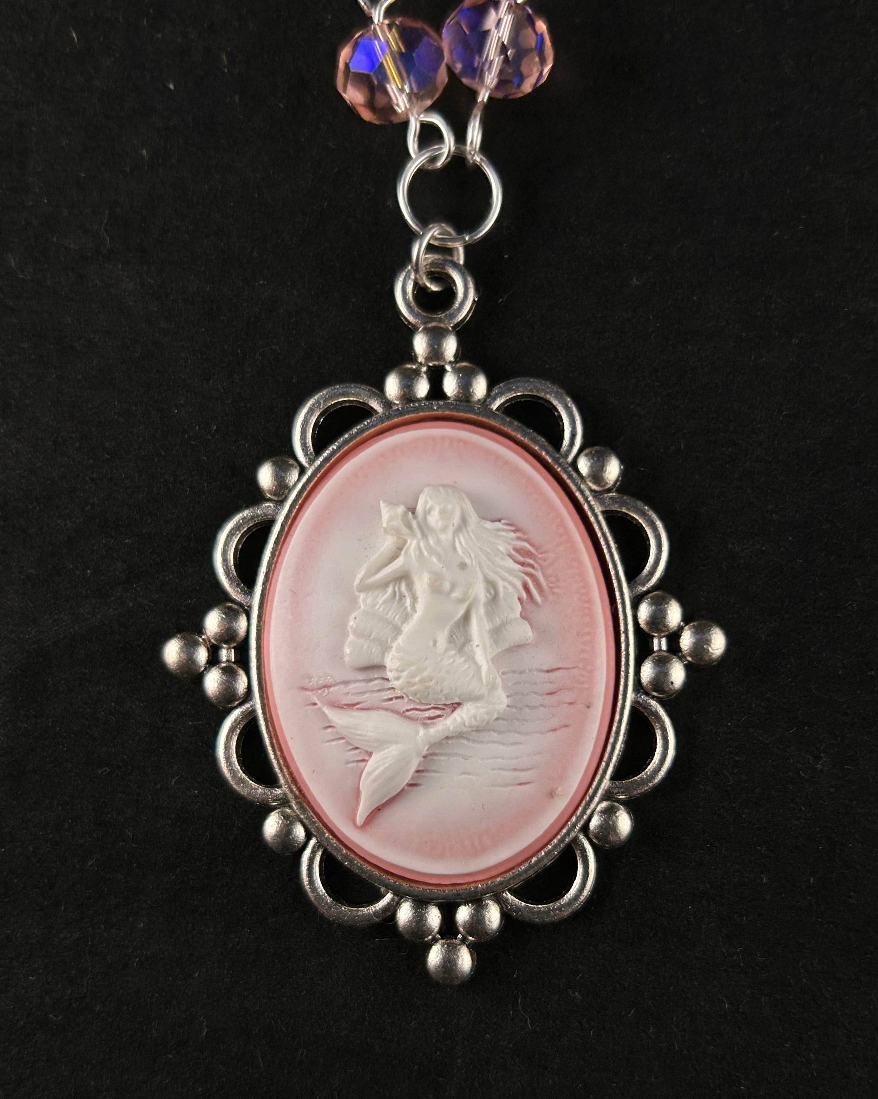 Siren (white, seashell pink, and silver)