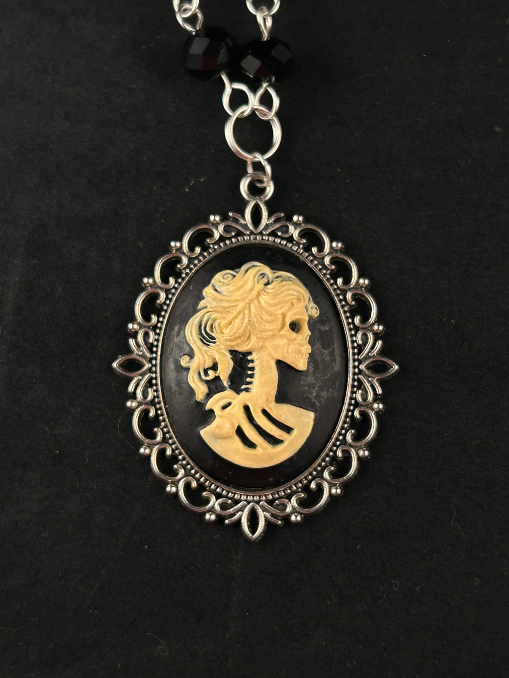 Persephone (beige, black, and silver)