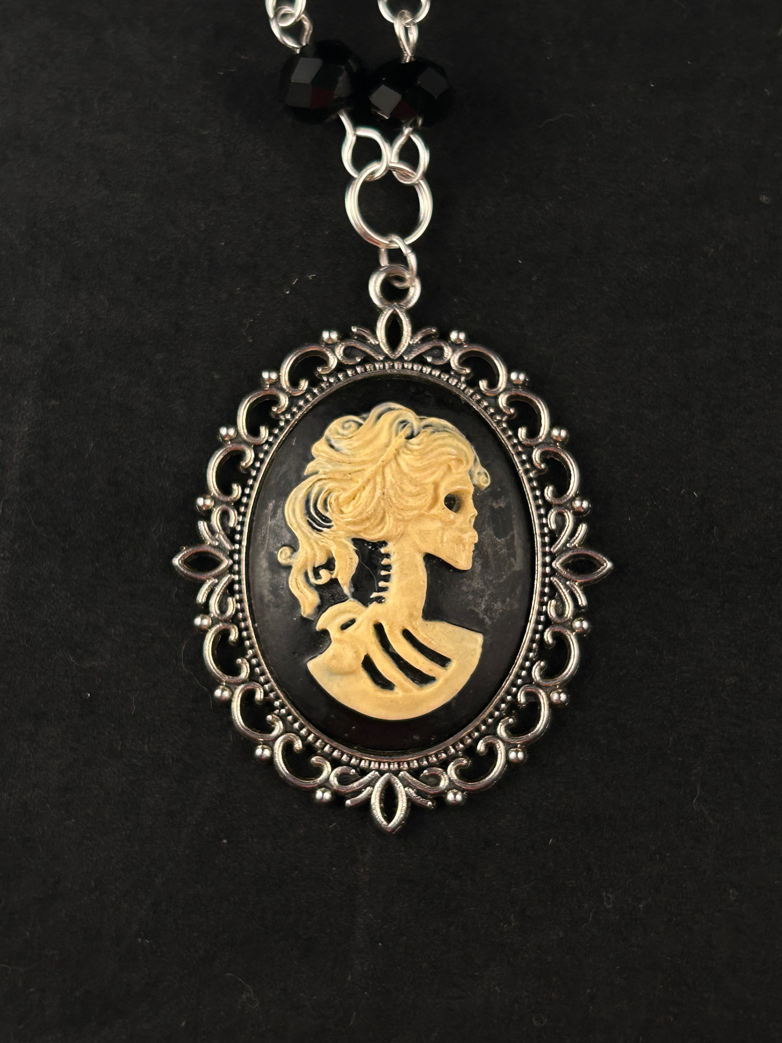 Persephone (beige, black, and silver)