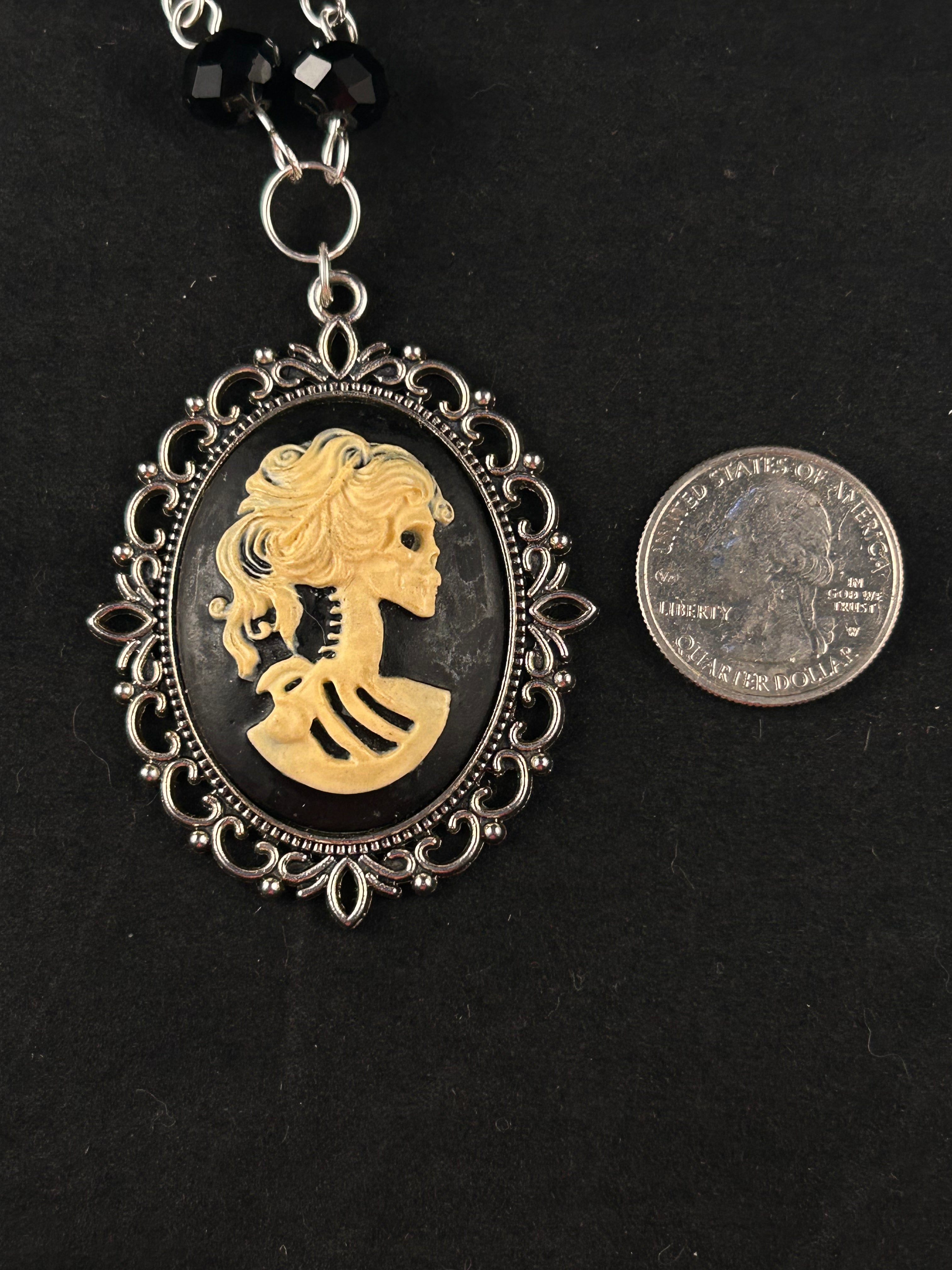 Persephone (beige, black, and silver)