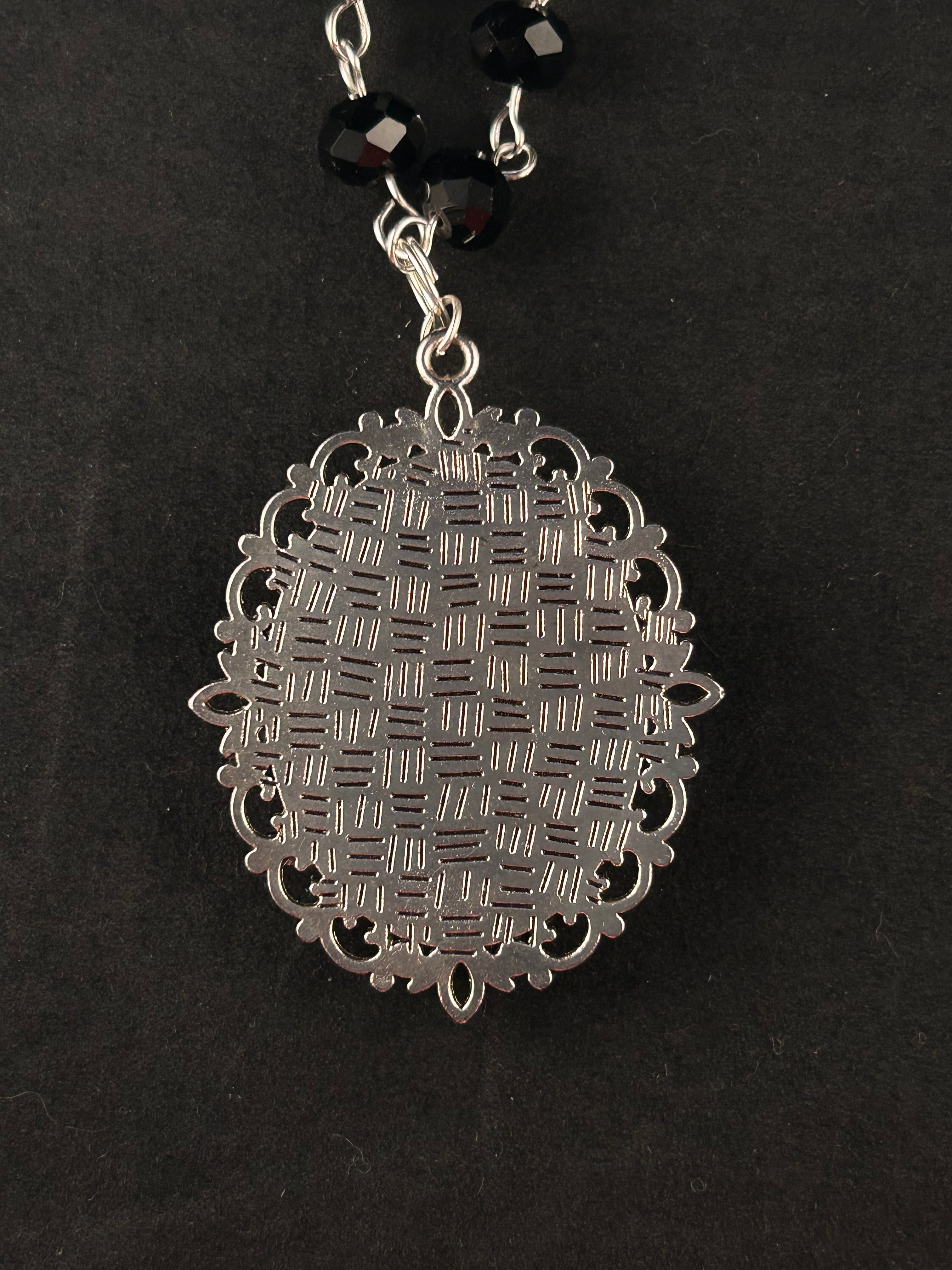 Medusa (white, black, and silver)