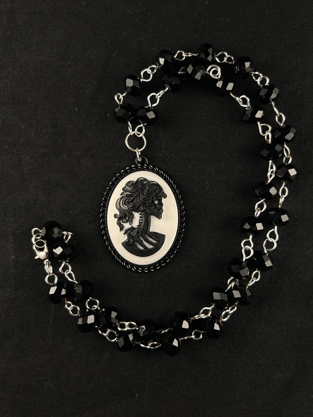 Persephone (black, white, and silver)