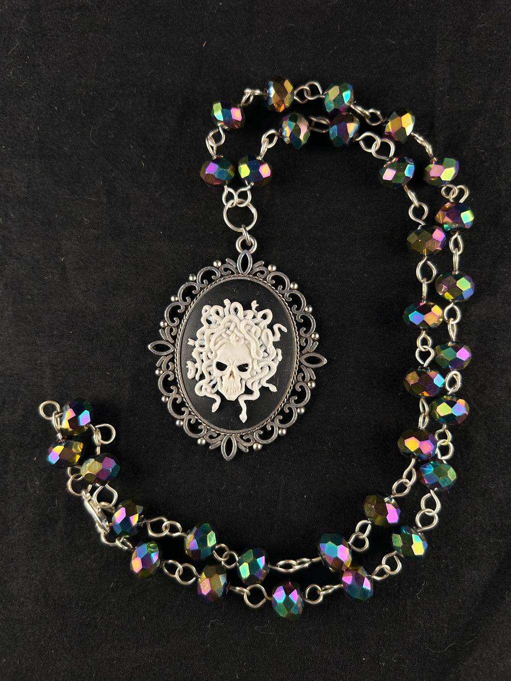 Medusa (white, black, rainbow chrome, and silver)